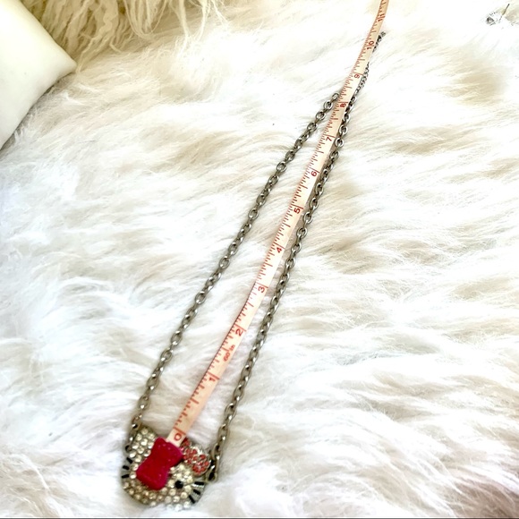 Bling Hello Kitty costume necklace and earring set - Picture 8 of 11